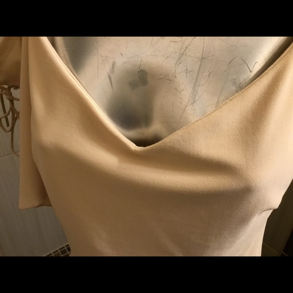 V Neck Dressy Top with Lace Up Cap Sleeves - Picture 2 of 4